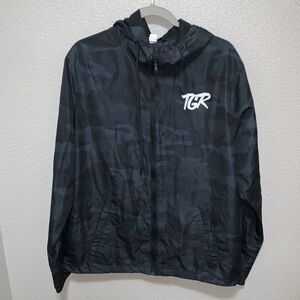 Independent Trading Company Full Zip Hoodie Size L Black